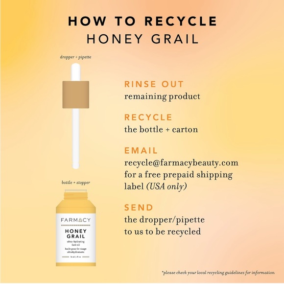 FARMACY Honey Grail Ultra-Hydrating Face Oil 1oz $48 NIB CLEAN BEAUTY - Picture 7 of 12